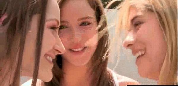  Horny Lesbo Teen Girls (Dani Daniels & Malena Morgan & Lia Lor) Make Love On Cam video-12
